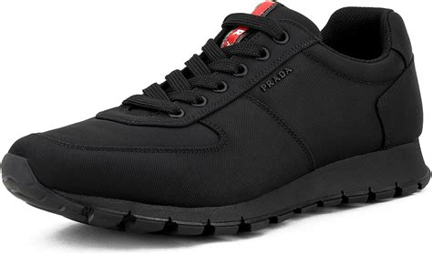 Prada Men's Nylon Tech Trainer Sneaker, Black/Navy 4E2942